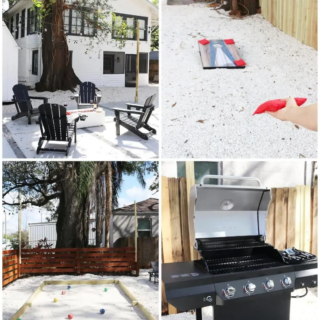 Outdoor Hangout With Bbq, Firepit, Bocce Ball And More Tampa